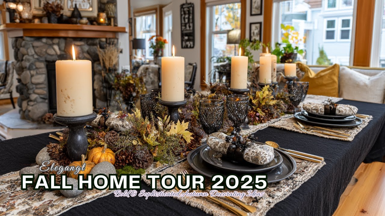 Fall Home Tour 2025  | Bold & Sophisticated Autumn Decorating Ideas