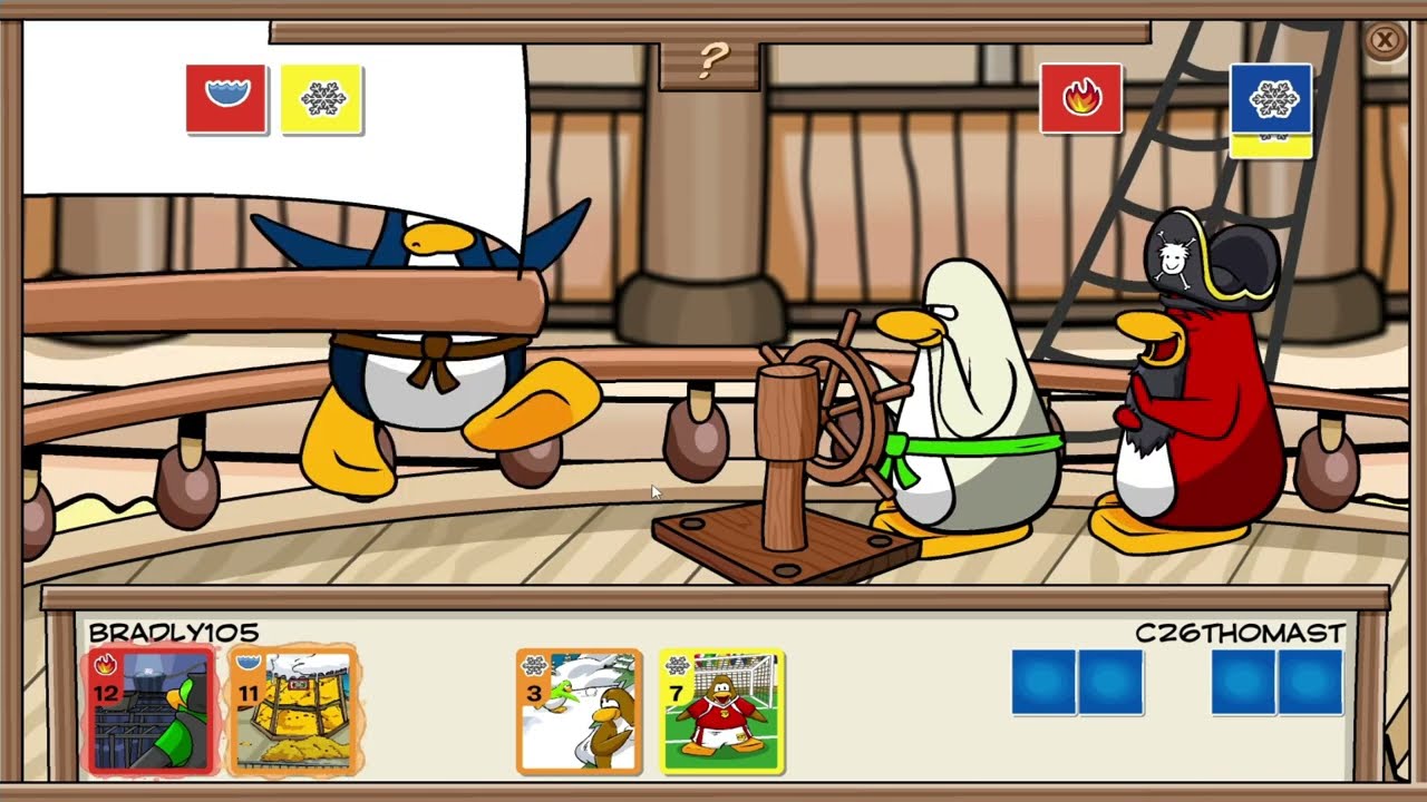 Card Jitsu Gameplay - Club Penguin