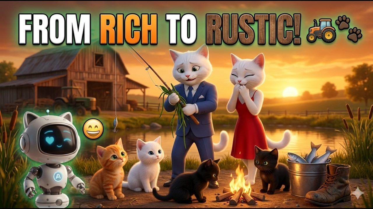 Our Billionaire Cat Family Goes Back to the Roots! 🚜✨ | Weekend Getaway