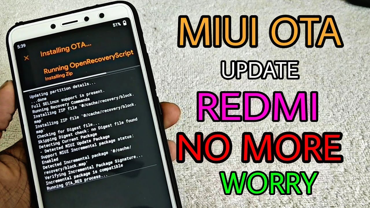 MIUI Incremental OTA Update without breaking the OTA ft. Redmi Y2/S2
