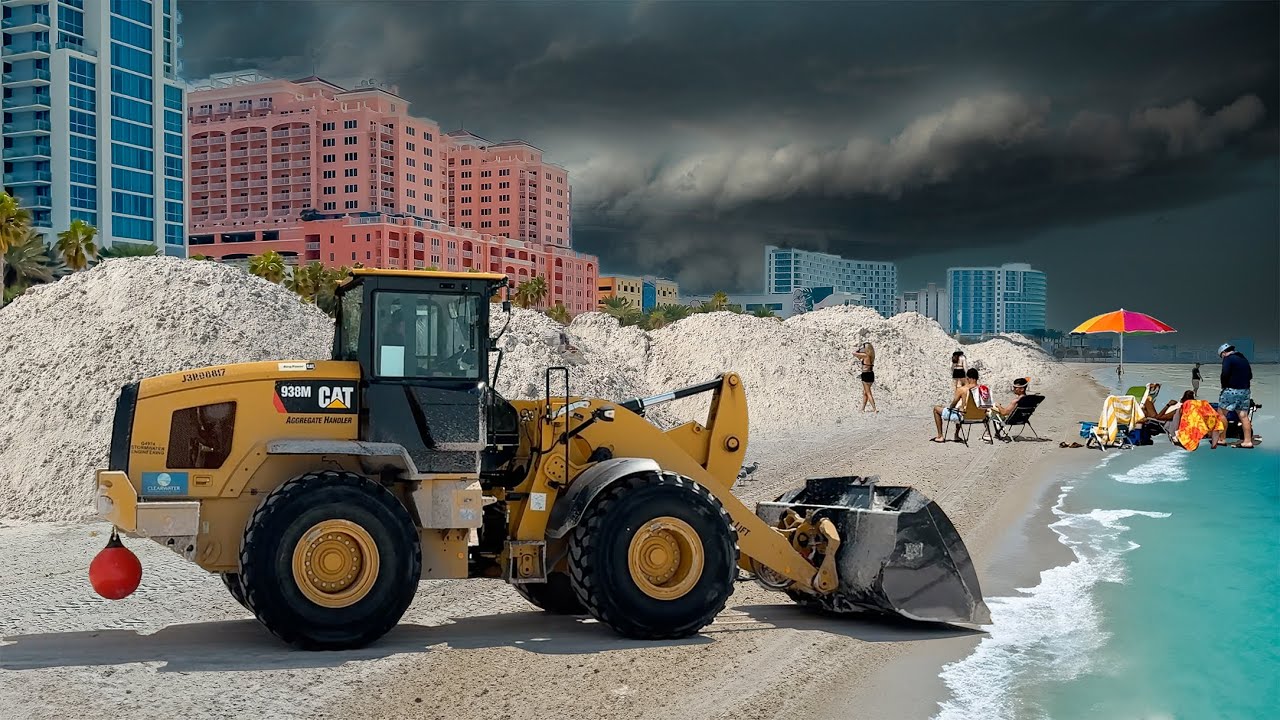 After Hurricane Helene Clearwater Beach Florida 4K Live Cam Tampa Bay Day 6