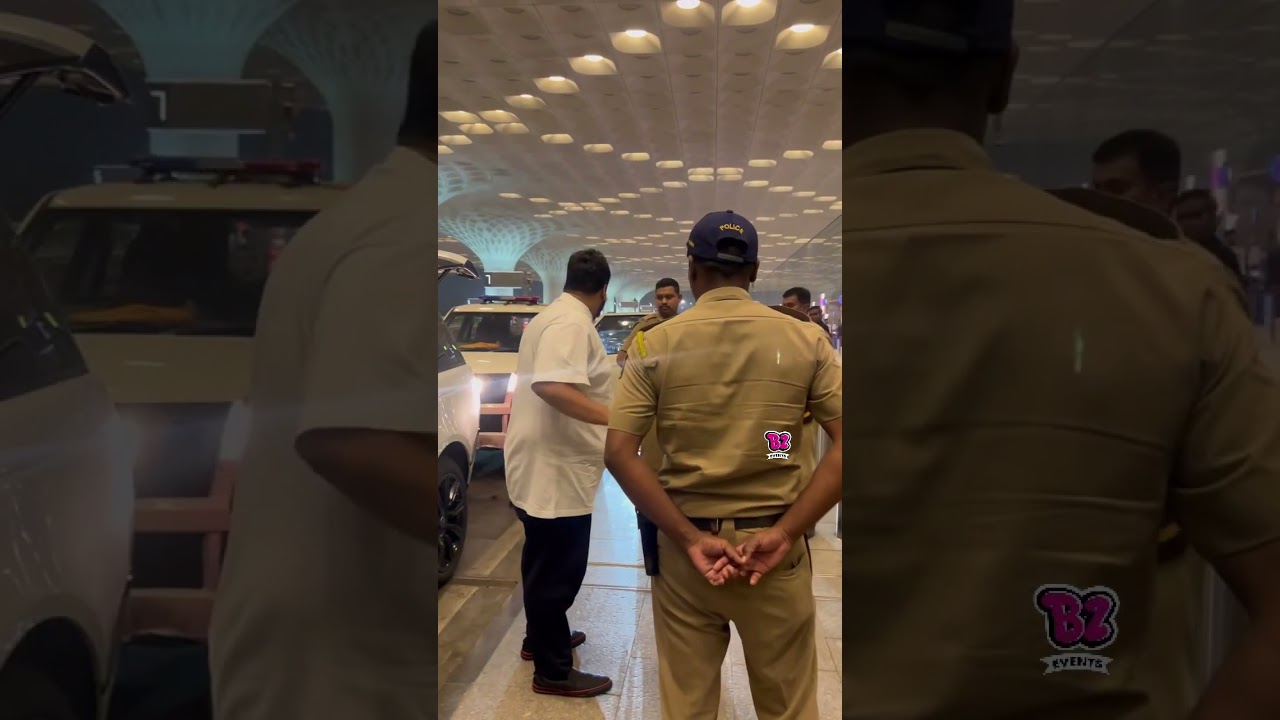 Eyes on Zeeshan Siddique! 🚨 Spotted with high security at the airport. What’s going on?