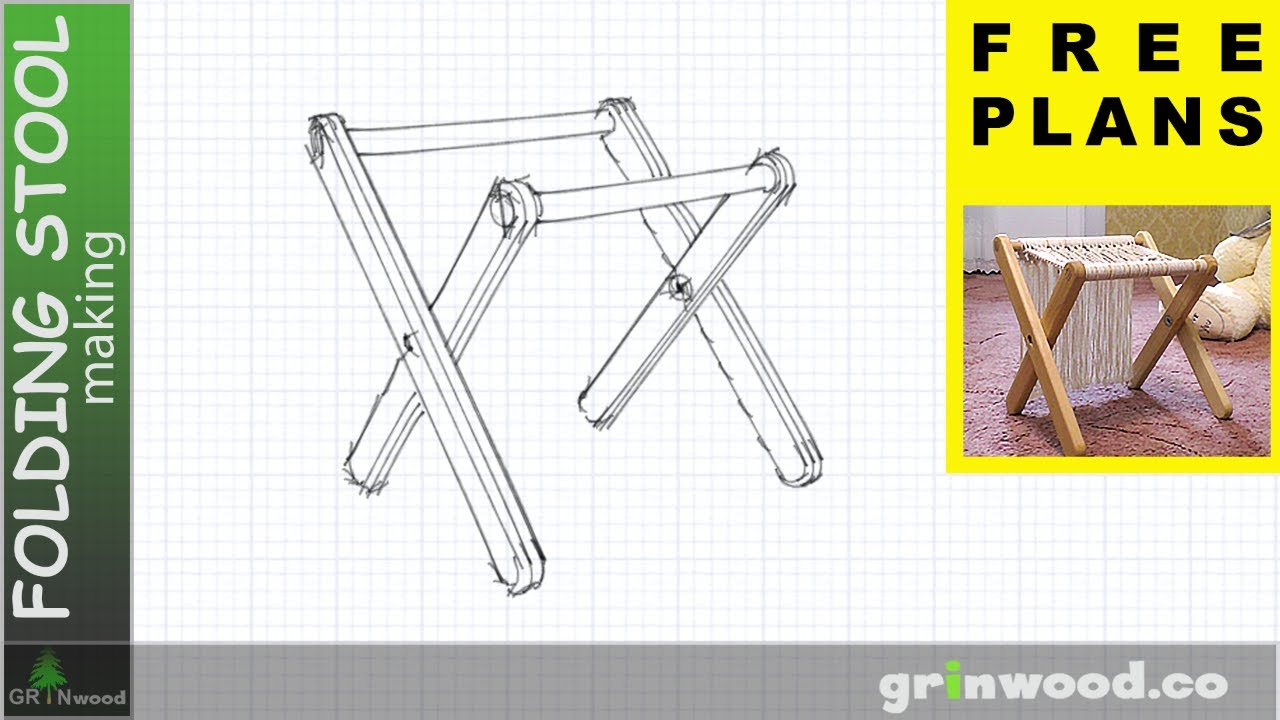 🟢 Folding Stool 👉 Free Plans 👈