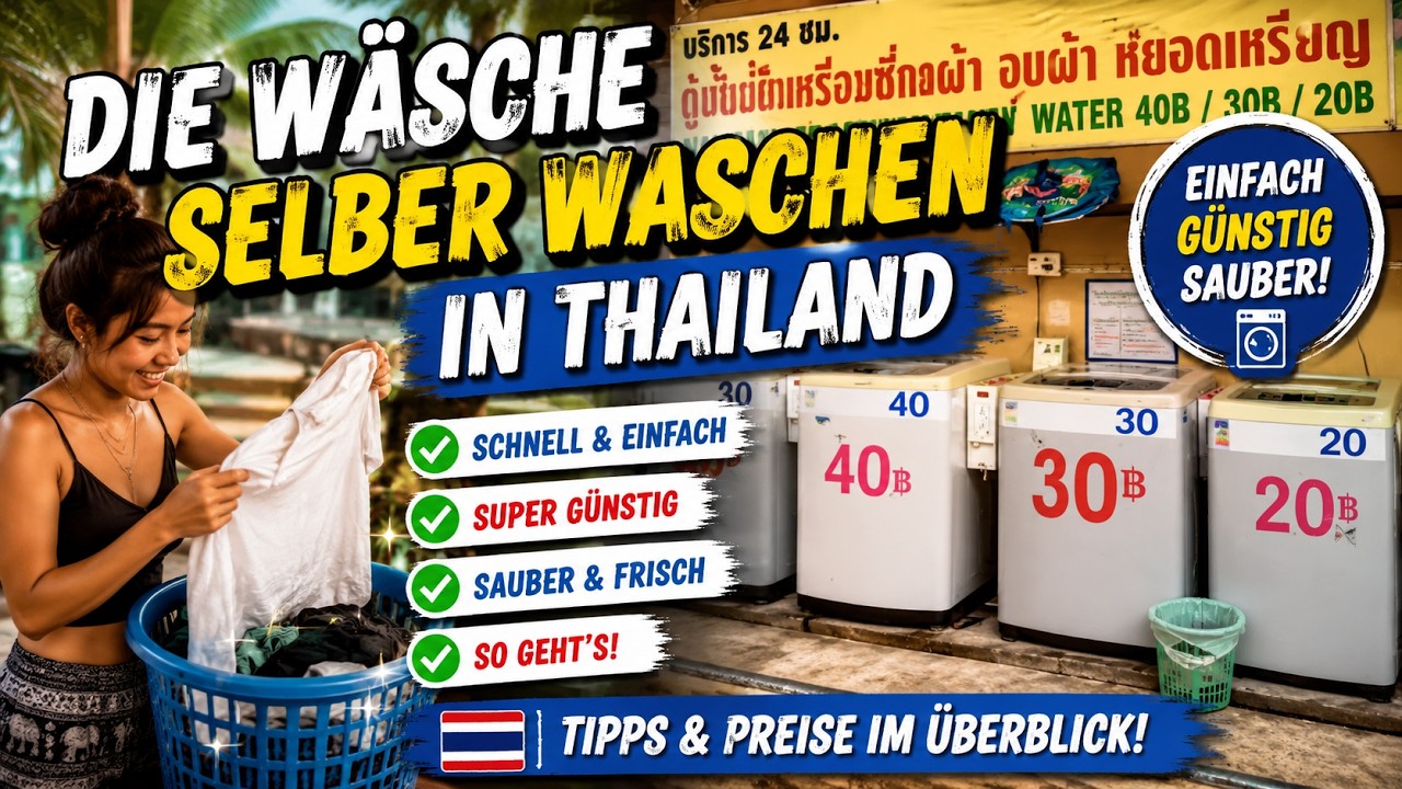 Die Wäsche selber waschen in Thailand  | Thailand Urlaub | VLOG#15