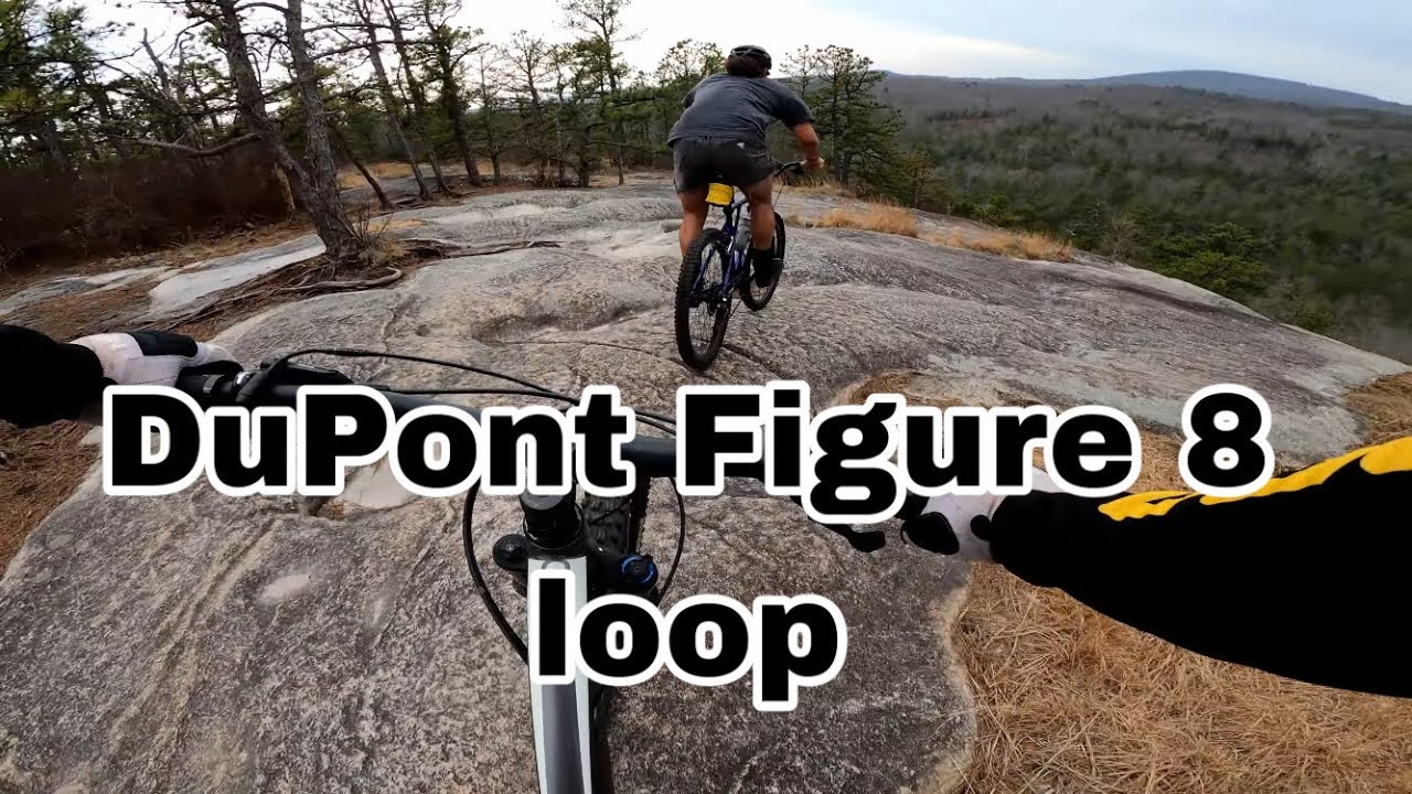 DuPont Figure 8 Loop NC (Лучший проект DuPont MTB) Burnt Mountain, Cedar Rock, Big Rock Trail