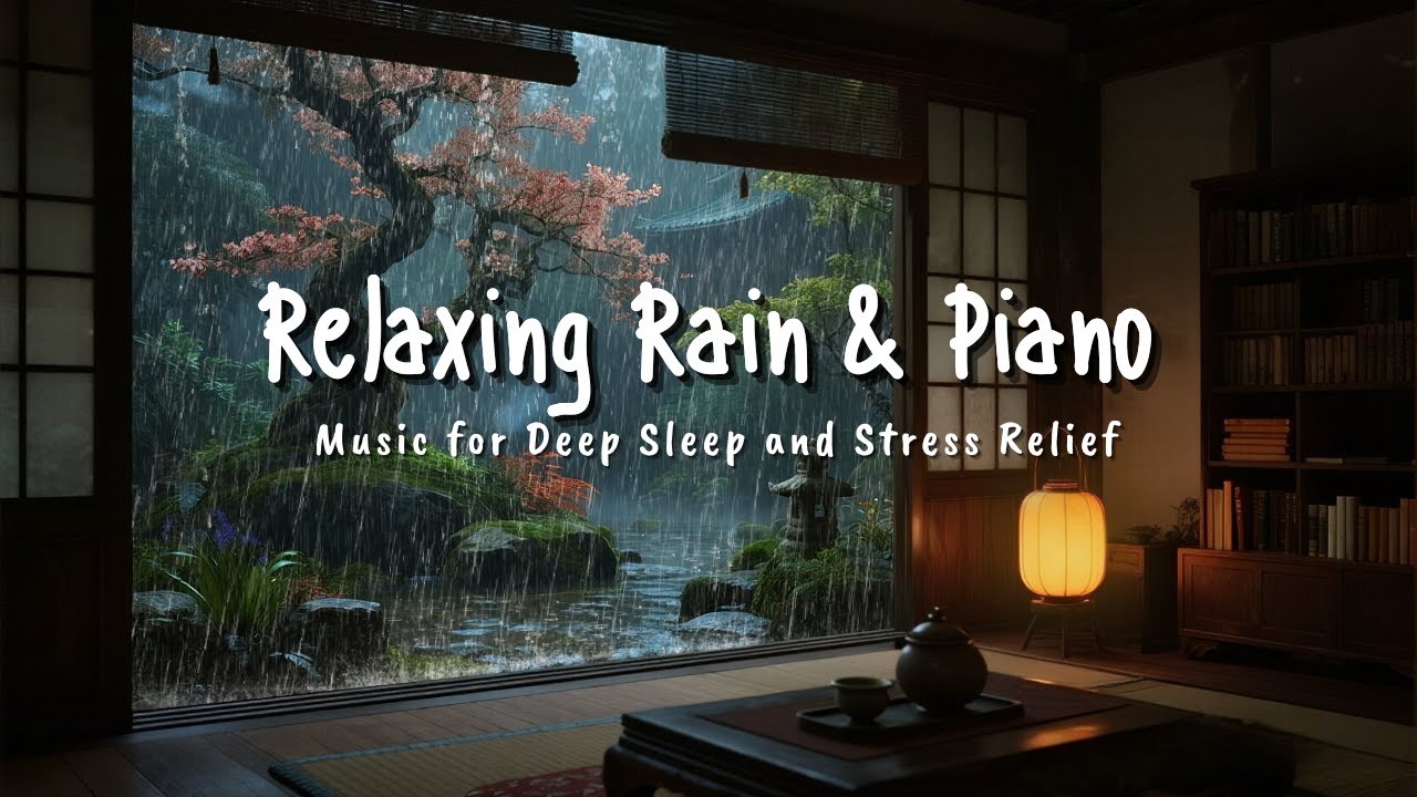 Relaxing Sleep Music with Gentle Rain 🌧️ Soft Piano Sounds for Calm Mind and Better Sleep