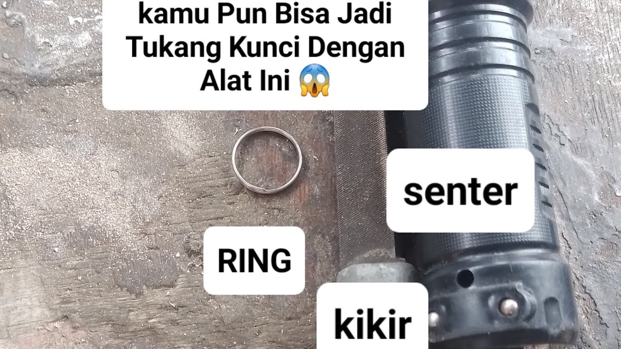BEGINI CARA SEDERHANA TUKANG KUNCI BIKIN KUNCI MOTOR‼️
