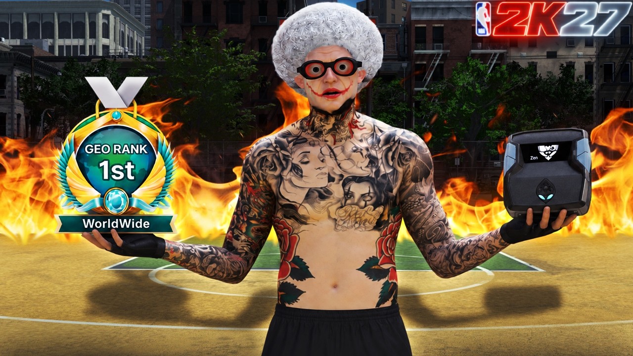 235 POUND PLAYGLASS BUILD IS DESTROYING RANKED PLAYERS & CHEATERS ON NBA2K27! BEST BADGES!
