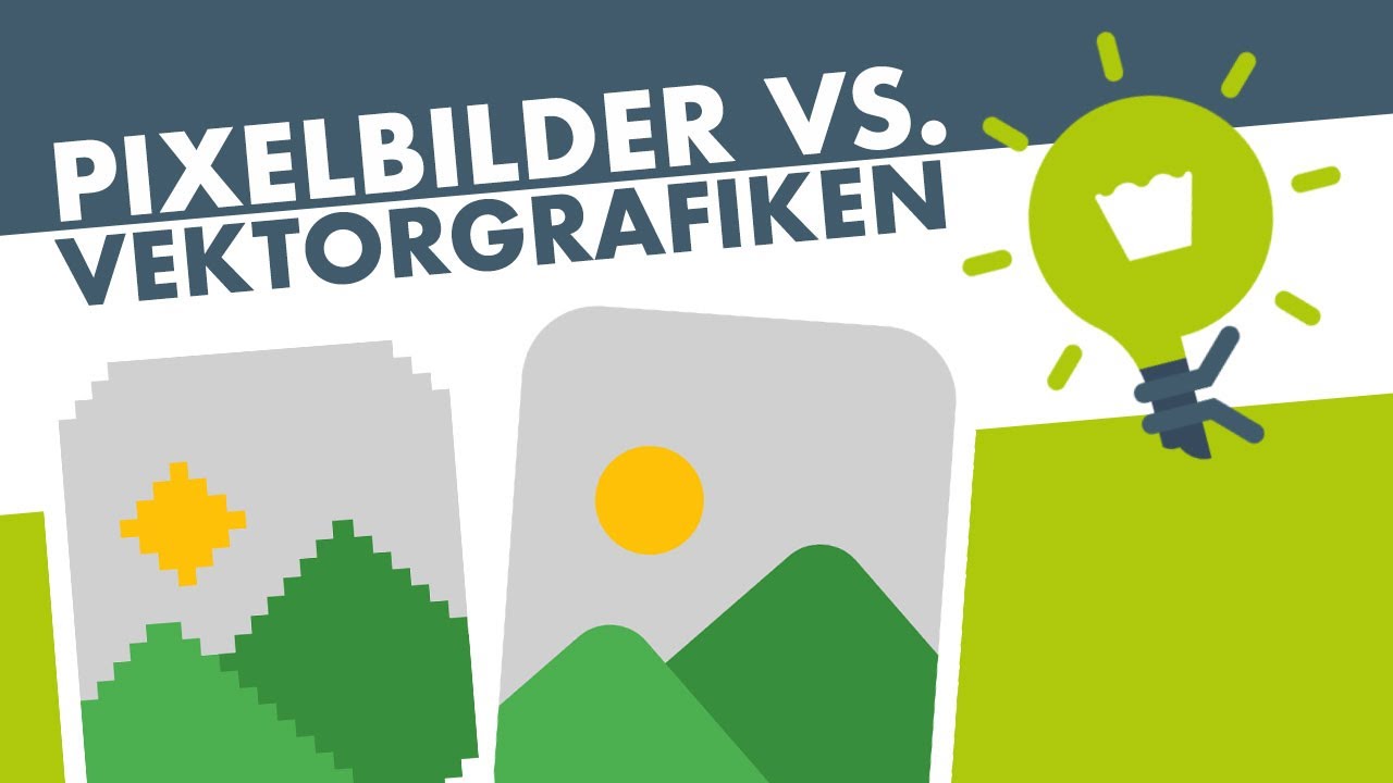 PIXEL & VEKTOREN einfach erkl&auml;rt (Pixelbilder Vektorgrafiken Unterschied)