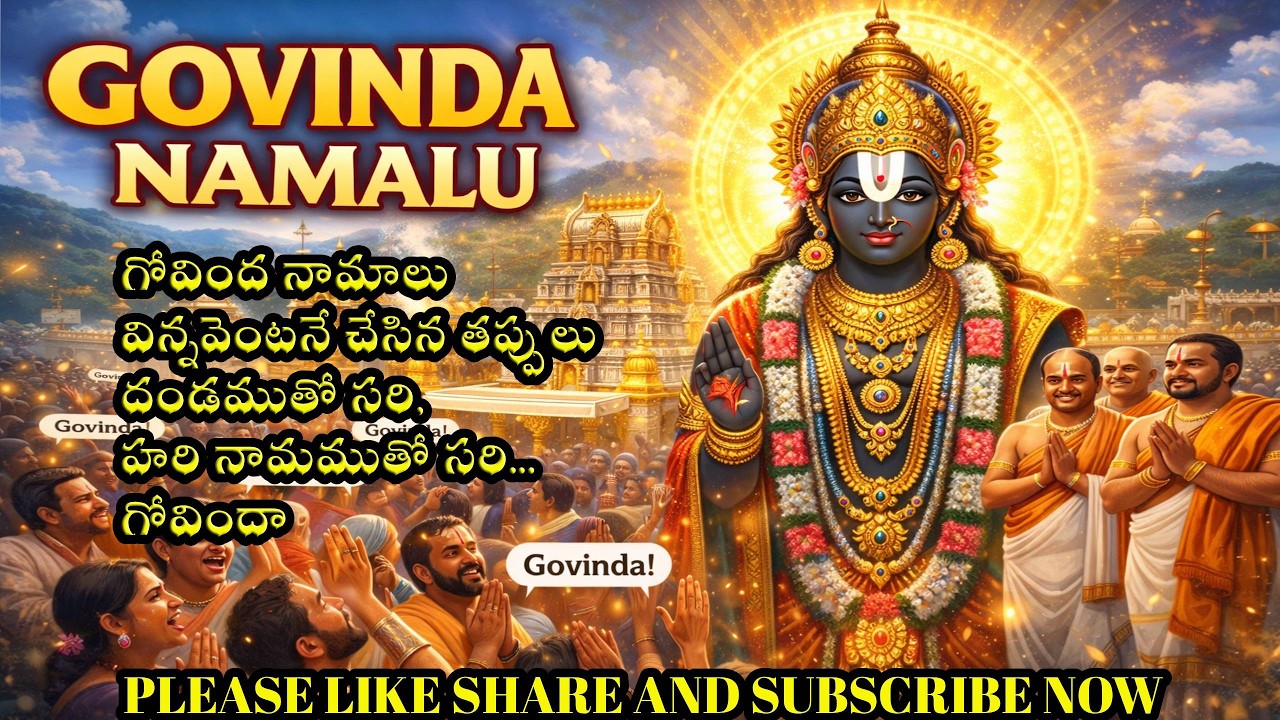 గోవింద నామాలు విన్నవారింట ధనరాశులు పొంగిపొర్లుతాయంట . GOVINDA NAMALU 2