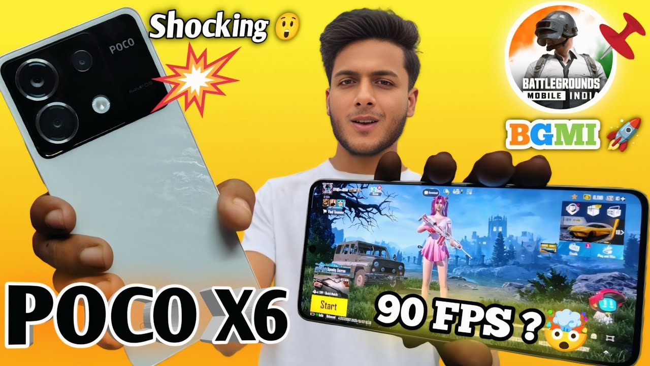 POCO X6 Gaming Review with BGMI Pubg TEST and FPS Test