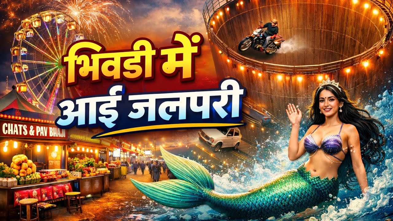 भिवंडी में आई जलपरी 🧜‍♀️ लोग देखकर रह गए हैरान/Bhiwandi Mein Jalpari Ki Entry! Video Ho Raha Viral 🔥