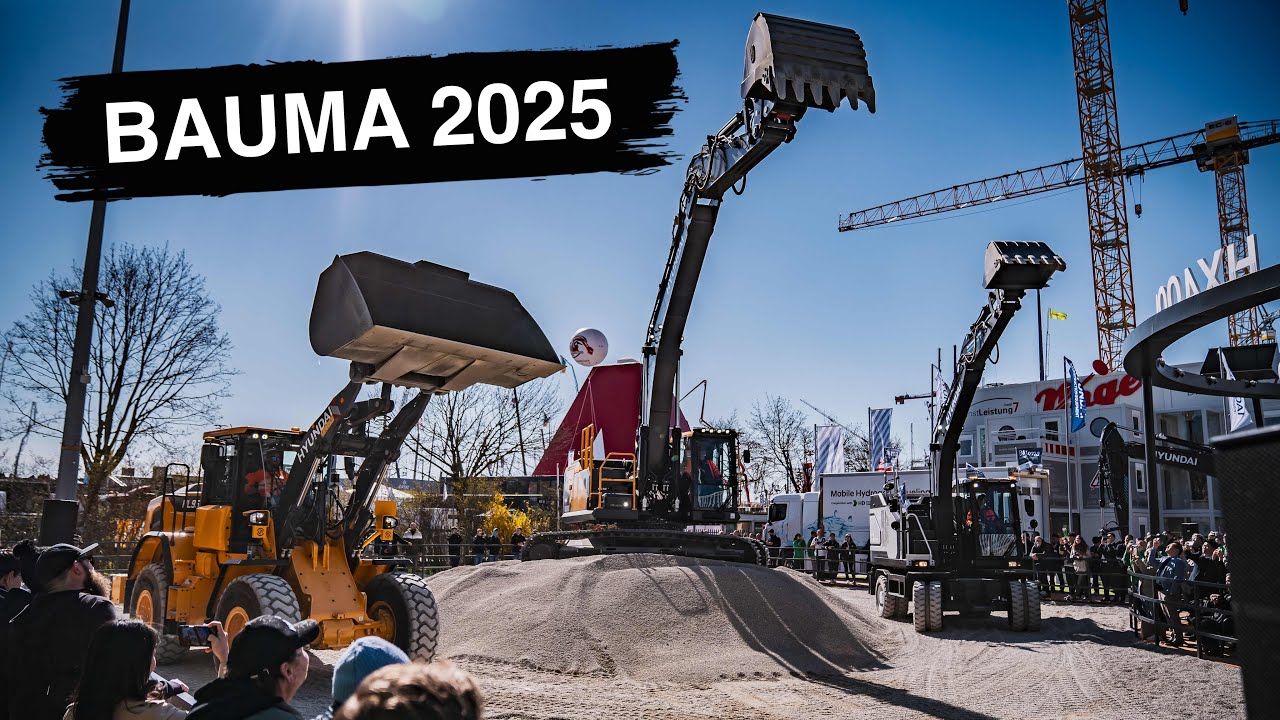 Demonstrating at the world's LARGEST construction show with Hyundai | BAUMA 2025