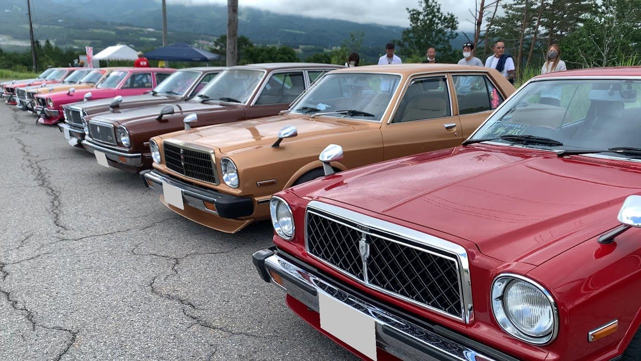 街道レーサーもブタ目も大集合！昭和車はやっぱカッコいい♪　　　【旧車　直管　シャコタン　竹ヤリ】