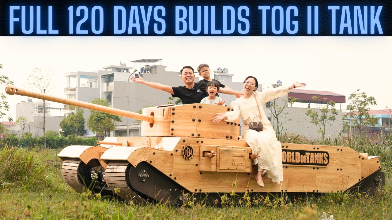From a Tiny LEGO Tank to a GIANT Wooden TOG II Tank — A Father’s Promise