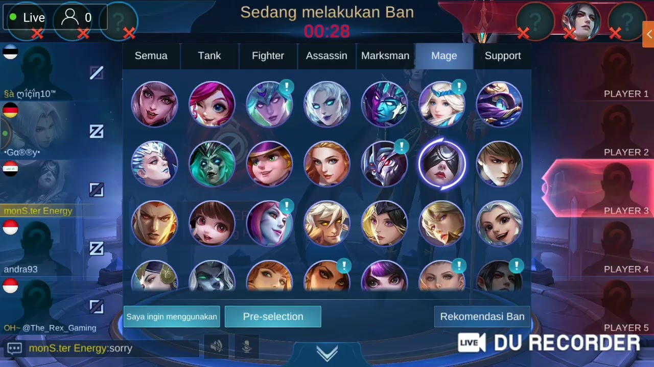 #livemobilelegends#riko27 tes live streaming youtube 😁😁