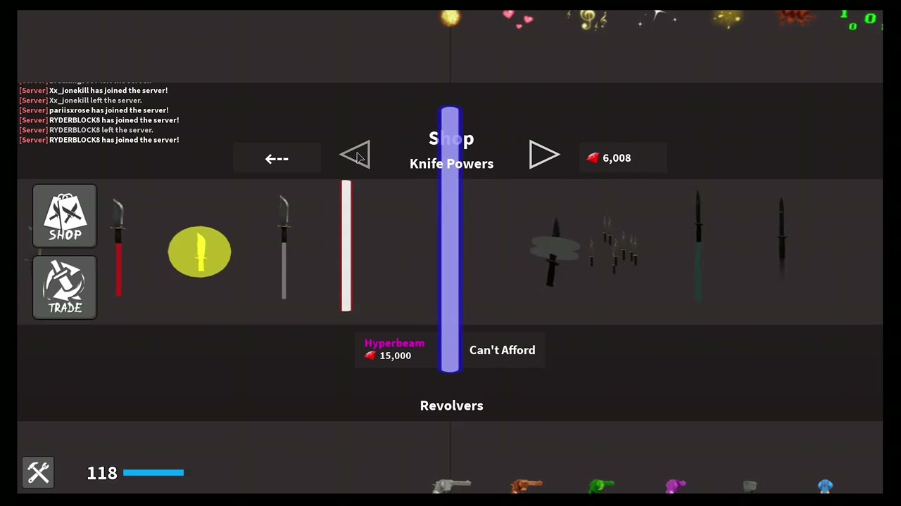 Getting Deathbeam in Roblox K.A.T|Roblox Knife Ability Test