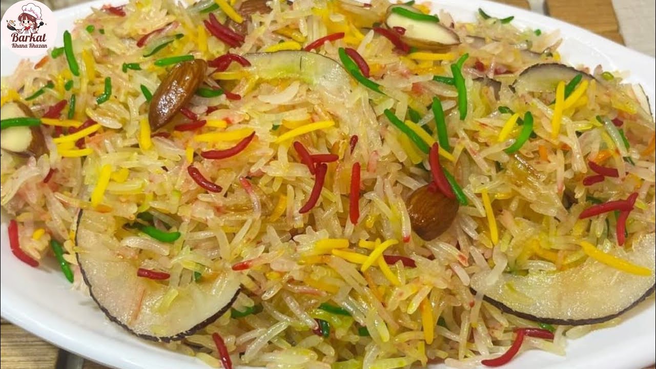 Mutanjan recipe step-by-step/traditional meethe chawal recipe