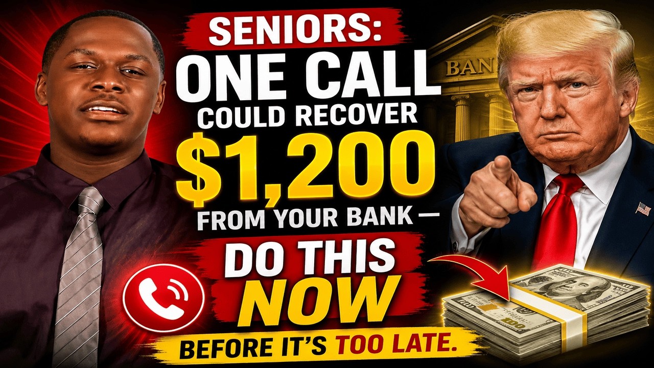 Seniors  One Call Could Recover $1,200 From Your Bank &mdash; Do this NOW before it's too late