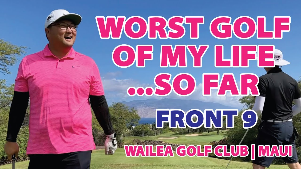 (Almost) Every Shot Golf Vlog of a 24 Handicap @ Wailea Golf Club - Emerald Course - FRONT 9