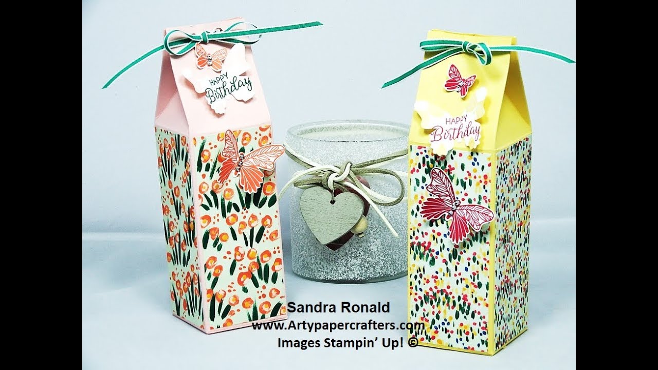 Pretty Gift Box for Hand Cream - SandraR Stampin' Up! Demonstrator Independent
