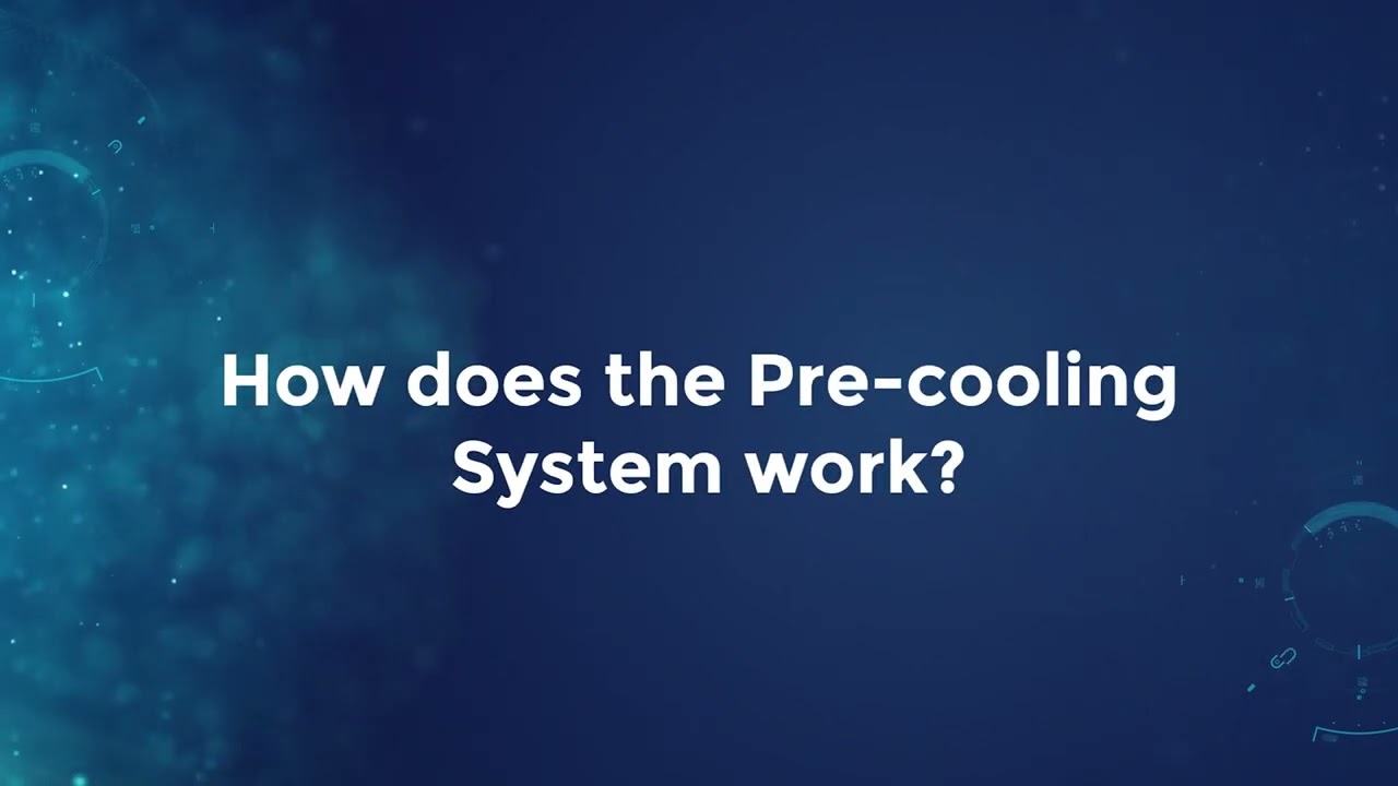 How does an evaporative cooler and pre-cooling system work?