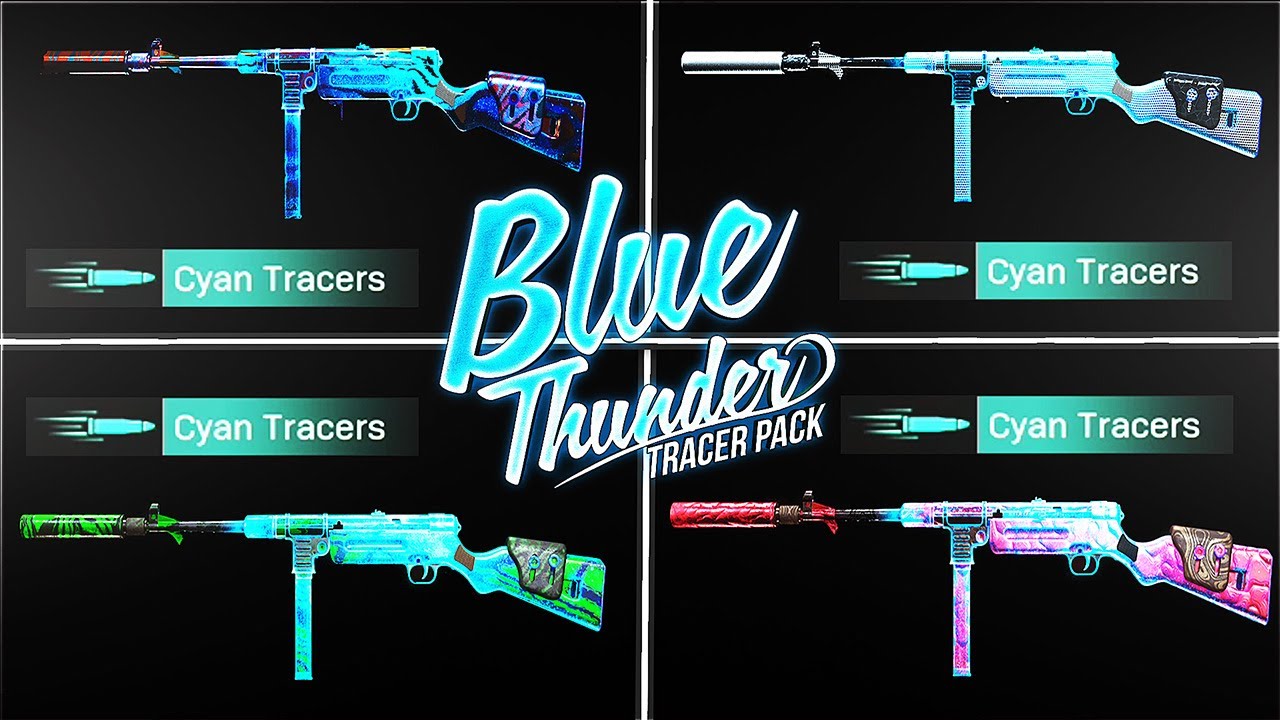 NEW BLUE THUNDER TRACER PACK 🤔 MP40 