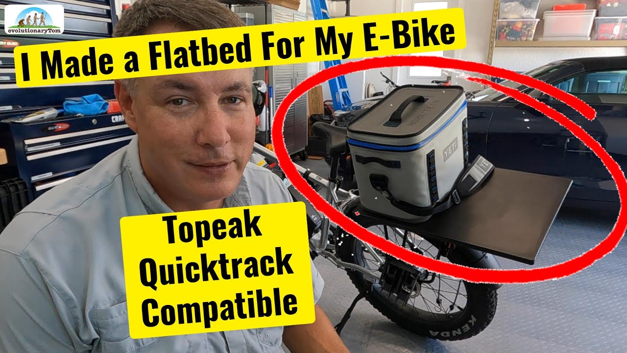 Turning my E-Bike into a Flatbed Truck - Topeak QuickTrack Compatible
