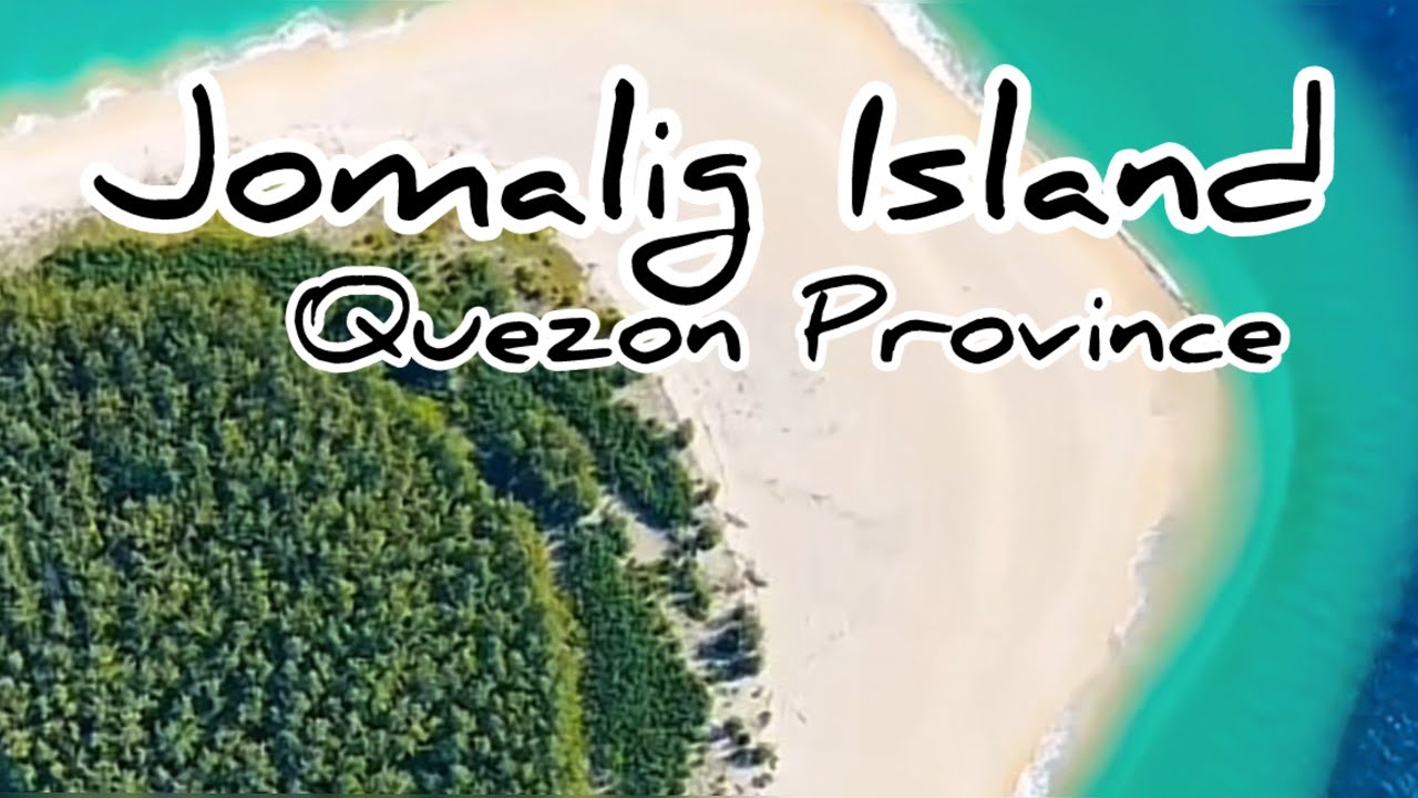 Jomalig Island Hidden Paradise at Quezon Province. White sand and sard bar at Jomalig QuezonProvince