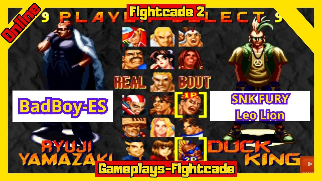 Confronto no Real Bout Fatal Fury: BadBoy ES vs SNK FURY Leo Lion na Plataforma Fightcade 2