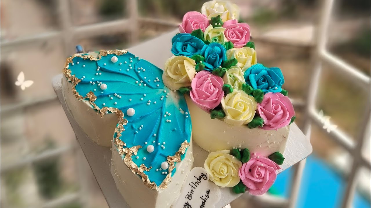 বাটারফ্লাই কেক ডিজাইন ।। 