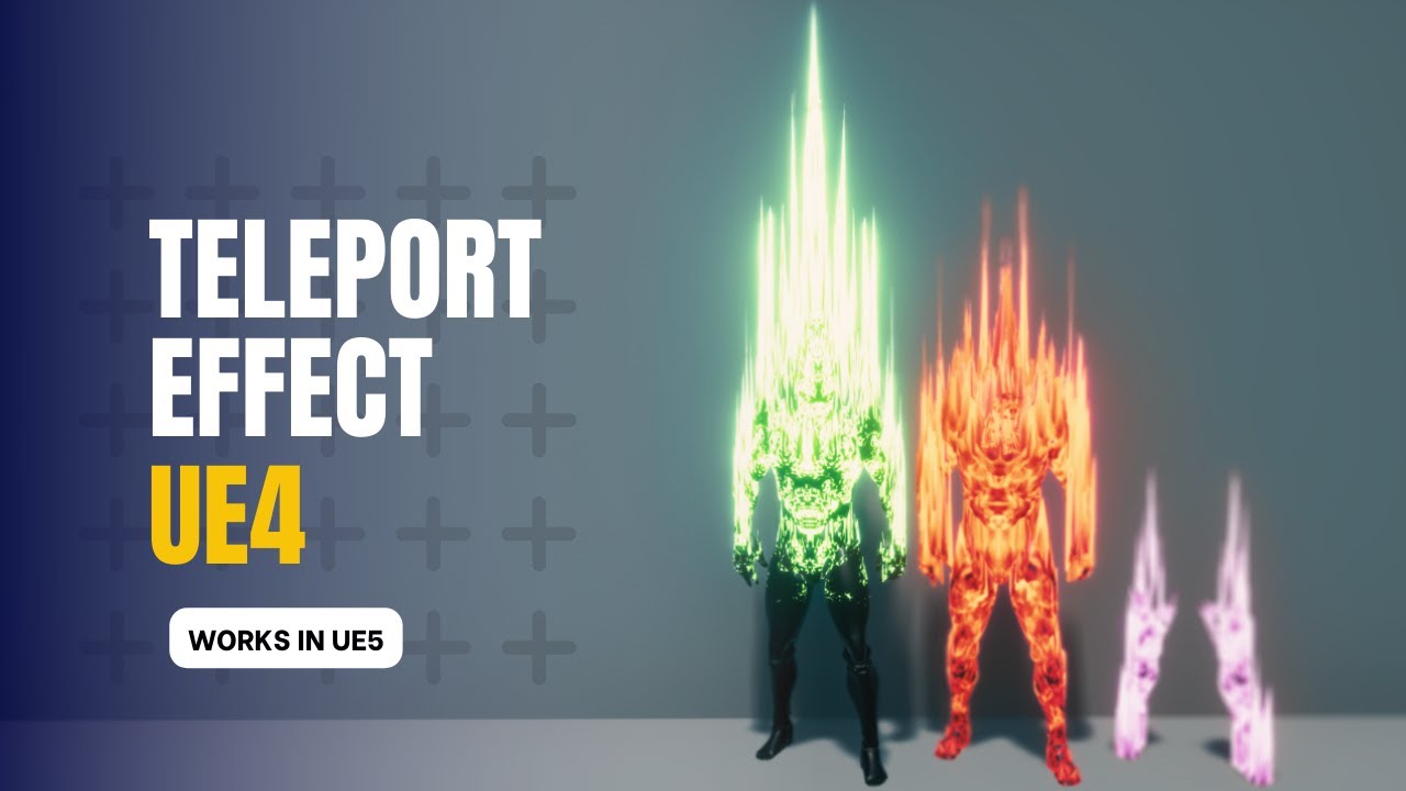 Эффект материализации или телепортации - UE4 [ UE5 VALID ]