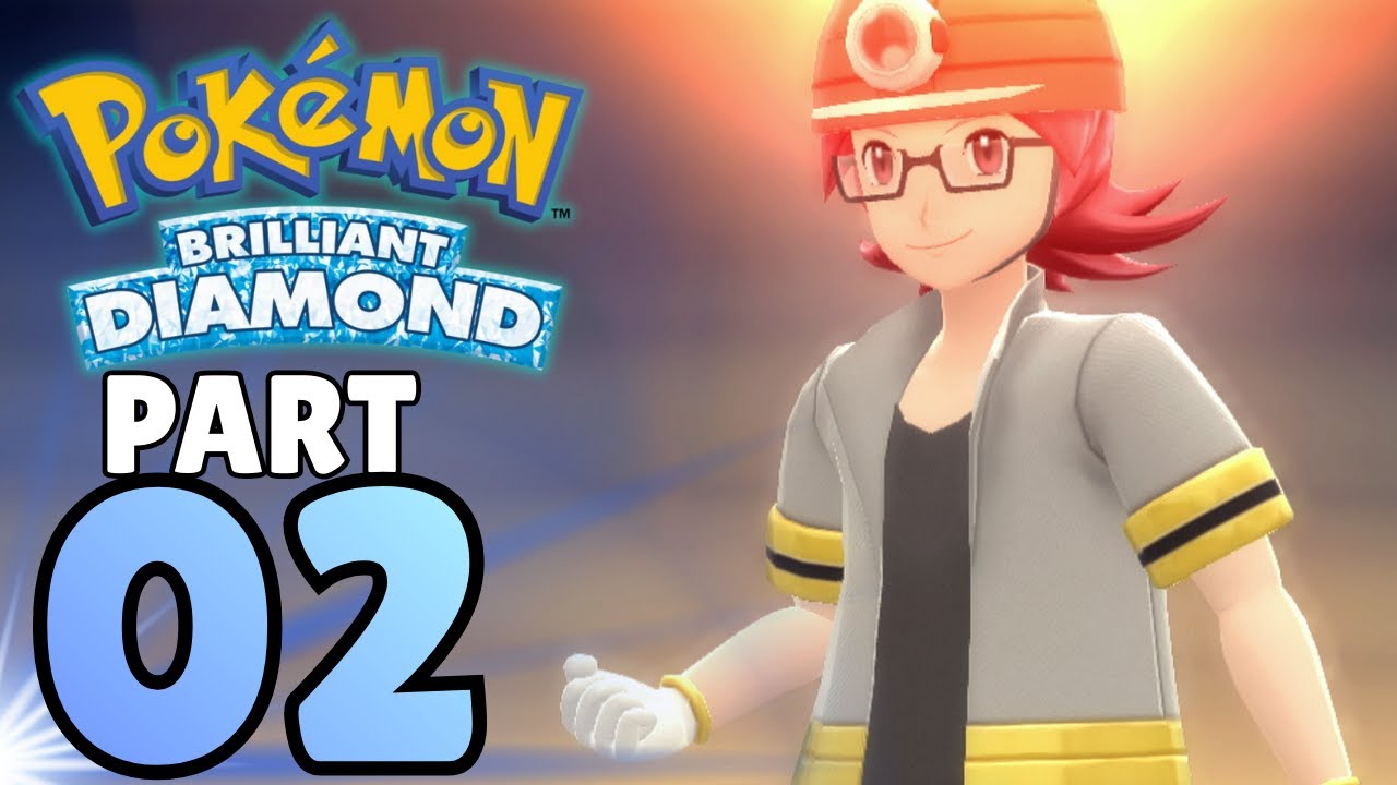 Pokemon Brilliant Diamond - Part 2 - Oreburgh City & Gym Leader Roark!
