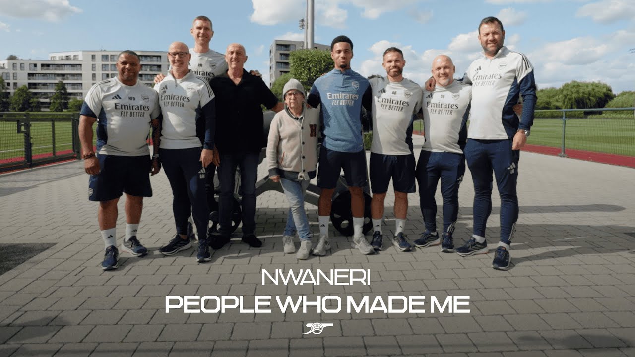 PEOPLE WHO MADE ME | Ethan Nwaneri makes an emotional return to Hale End to celebrate new contract