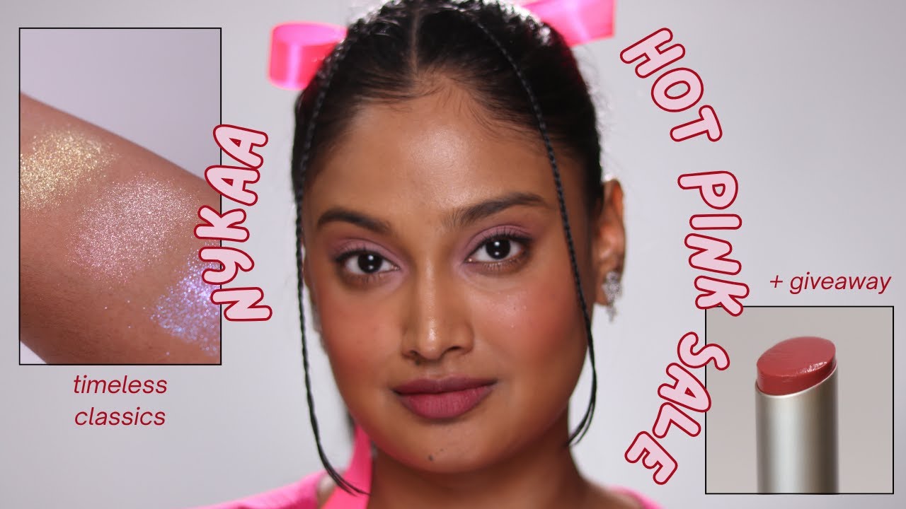 the ONLY makeup recommendation video you need for Nykaa&rsquo;s Hot Pink Sale + Giveaway🛍️