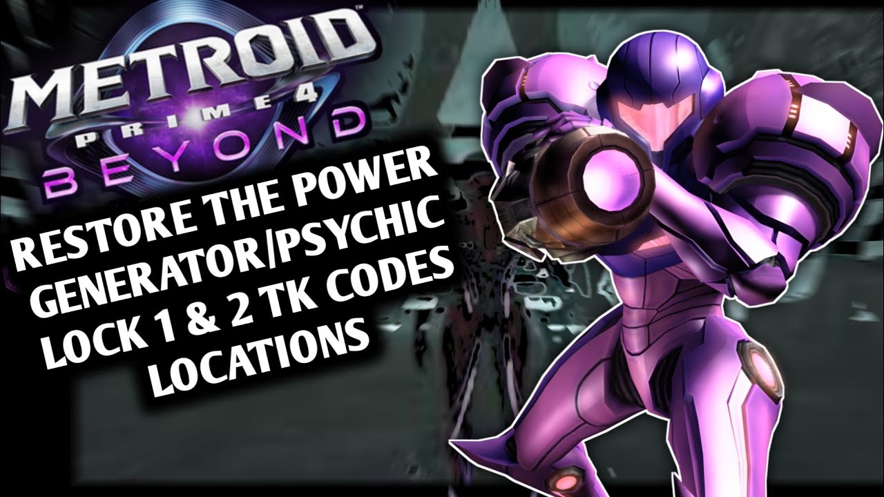 Metroid Prime 4 Beyond Ice Belt [Restore The Power Generator/Psychic Lock 1 & 2 TK Codes Locations]