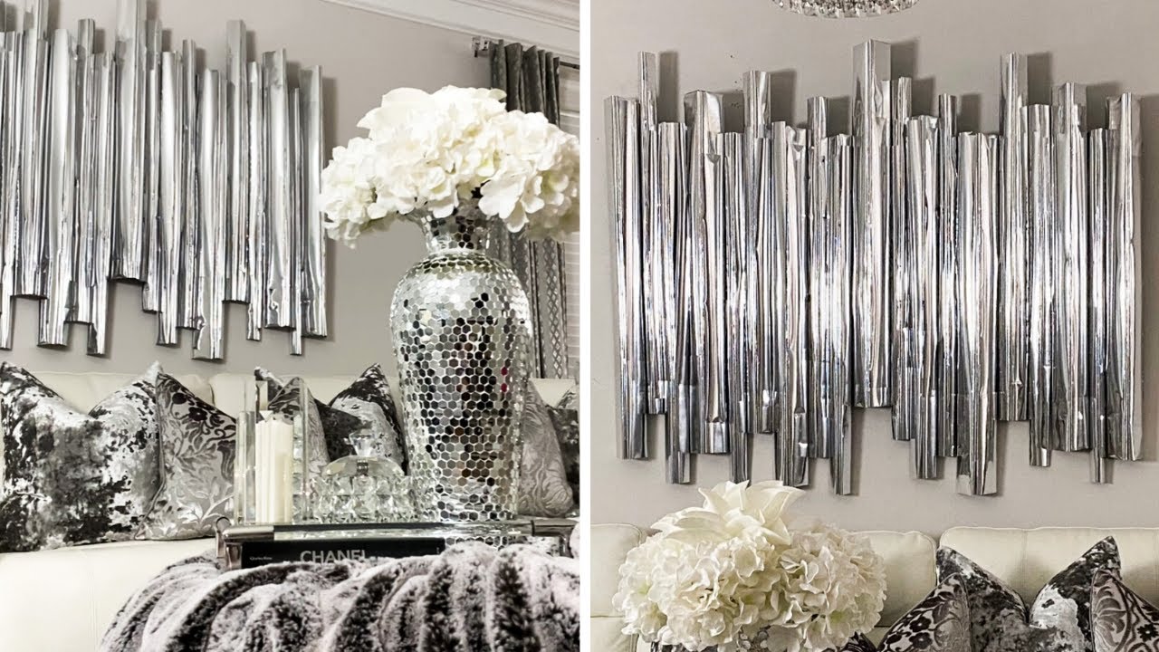 High-End DOLLAR TREE DIY Home Decor | DIY Glam Wall Decor From Foamboard!