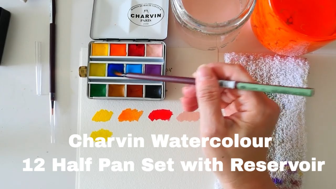 Trying Charvin's Premium Watercolor Box with Reservoir
