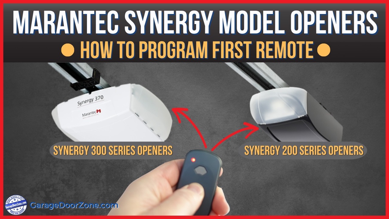 Открыватели гаражных ворот Marantec Synergy — узнайте, как запрограммировать первый пульт дистанц...