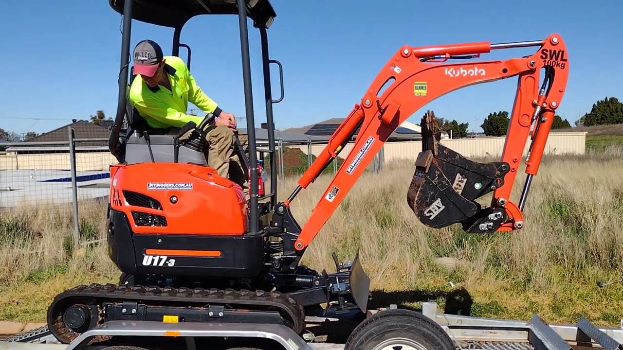 DIYDIGGERS Kubota u17 excavator instruction