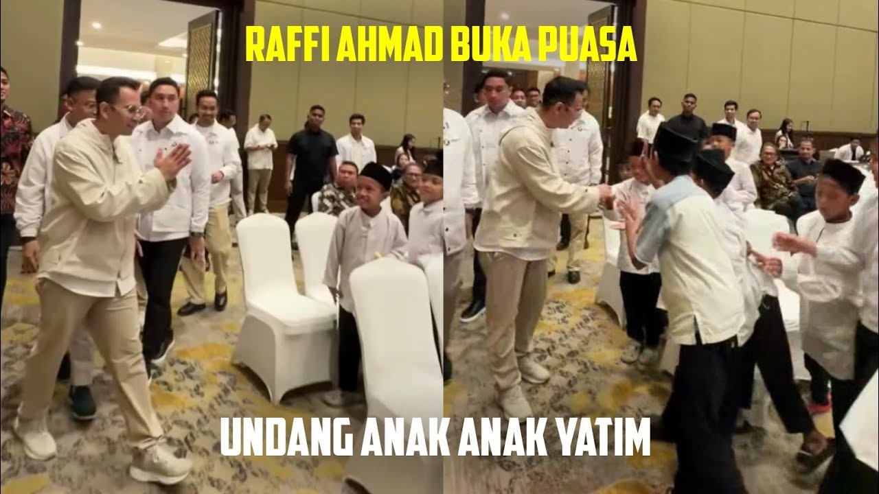 RAFFI AHMAD BUKA PUASA, UNDANG ANAK ANAK YATIM