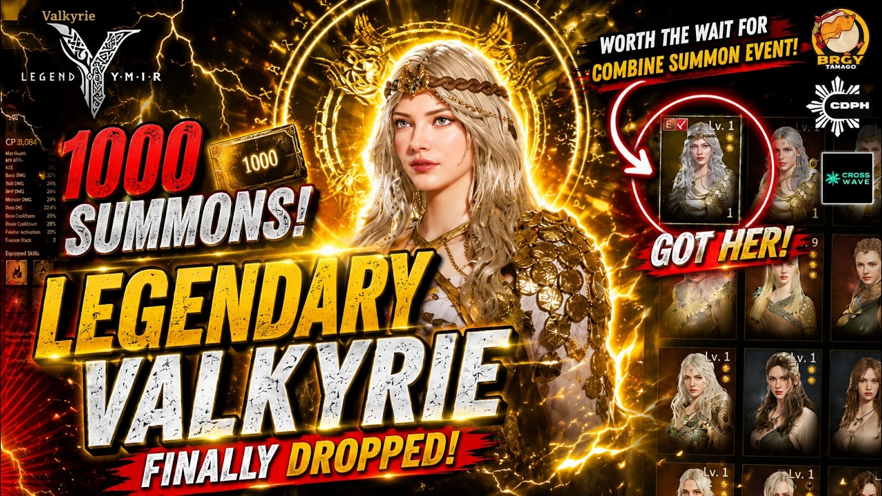 1000 Summons - FIRST LEGENDARY VALKYRIE - [ Legend of Ymir ]
