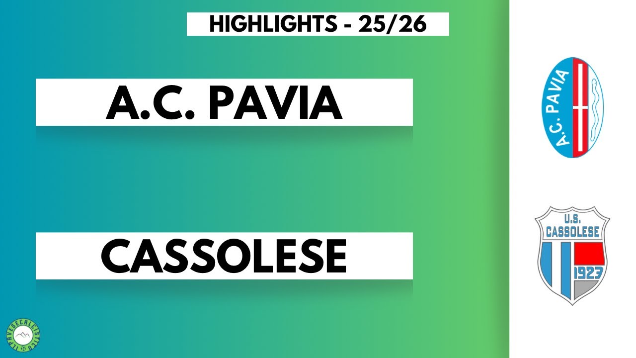 A.C. Pavia - Cassolese highlights 25-26