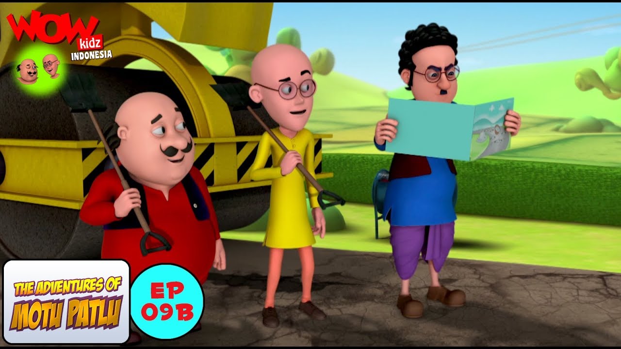 Motu Patlu penggilas jalan - Motu Patlu dalam Bahasa - Animasi 3D Kartun