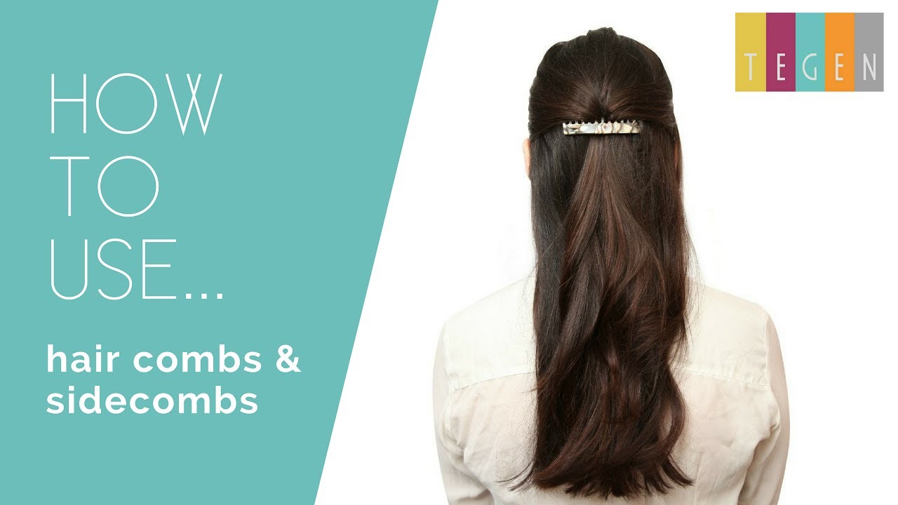 HOW TO USE SIDE COMBS TO PIN YOUR HAIR BACK