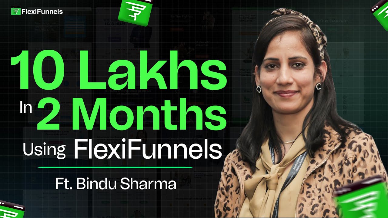Made 10 Lakhs in 2 Months Using FlexiFunnels | Ft. Bindu Sharma