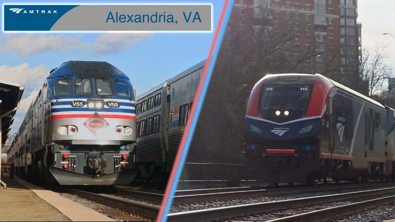 Amtrak and Virginia Railway Express Rush Hour at Alexandria, VA: January 26th, 2024