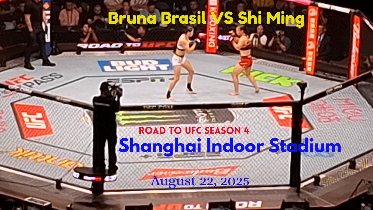 Bruna Brasil VS Shi Ming ; Road To UFC Season 4, Shanghai Indoor Stadium, China, August 22, 2025