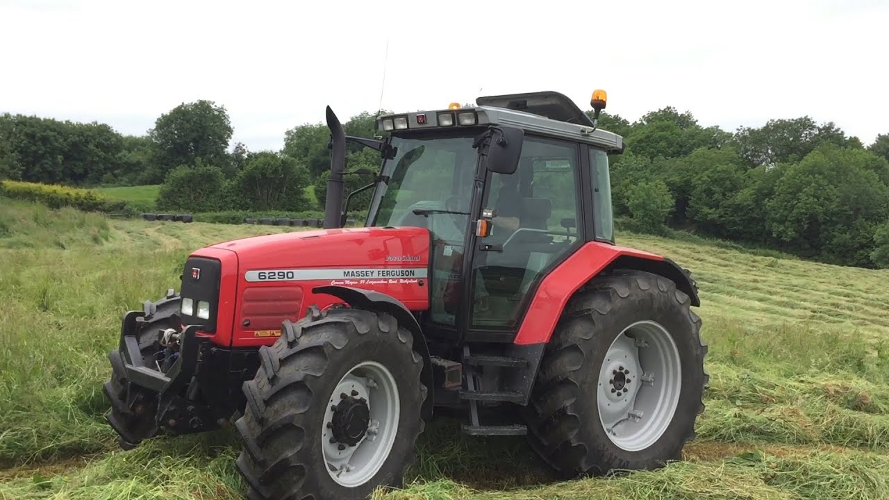 Massey Ferguson 6290 Mowing Krone AM 243 CV 2016