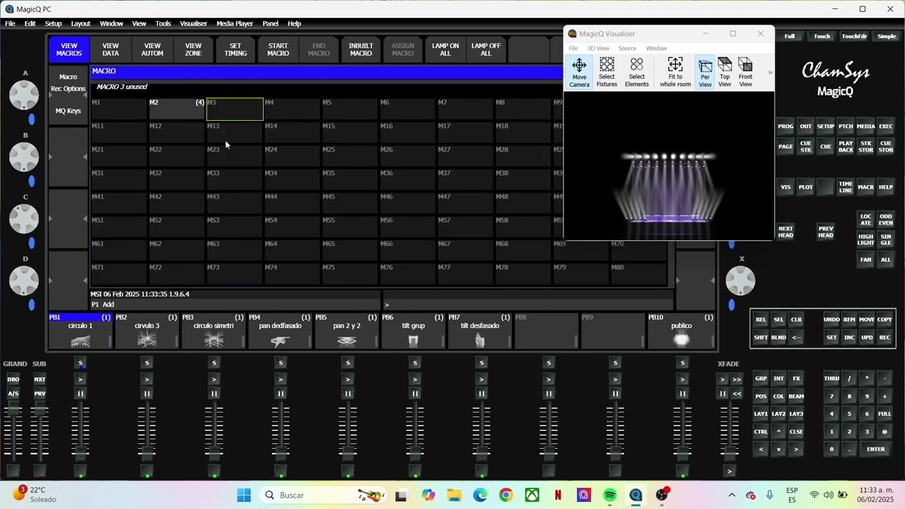 COMO ASIGNAR EXECUTORES A TECLAS DE LA PC EN MAGIC Q CHAMSYS